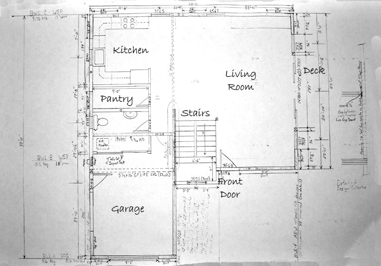 First floor plan. Photo by David Wineberg