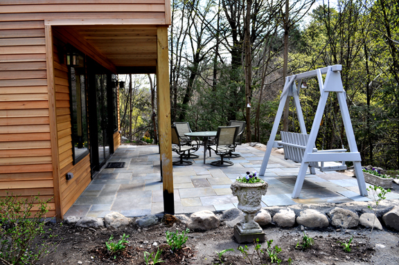 Patio complete. Photo by David wineberg