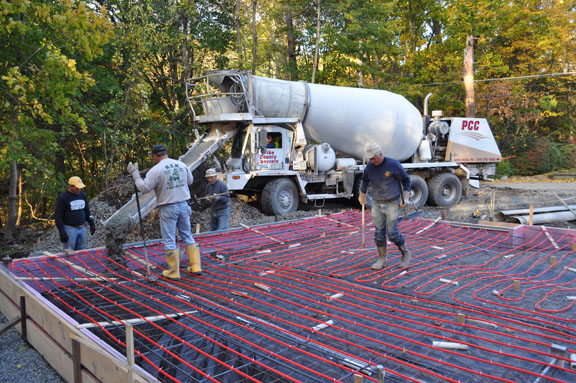 Concrete over radiant. Photo by David Wineberg