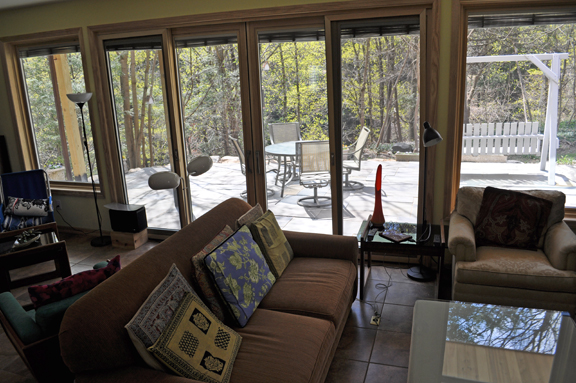 Patio from living room. Photo by David Wineberg