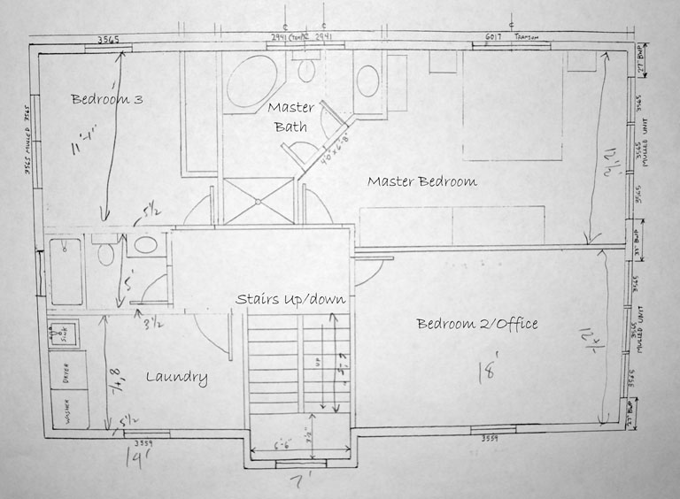 Second floor plan. Photo by David Wineberg